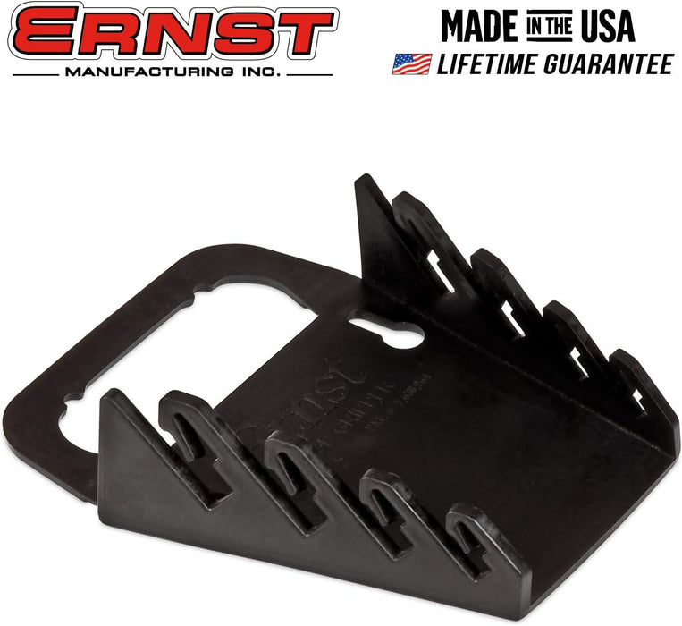 ERNST Gripper Wrench Organizer, 4 Tool, Black