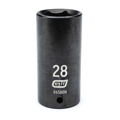GEARWRENCH 84586N 1/2" Drive 6 Pt. Deep Impact Socket, 28mm