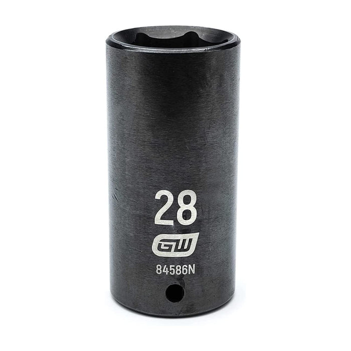 GEARWRENCH 84586N 1/2" Drive 6 Pt. Deep Impact Socket, 28mm