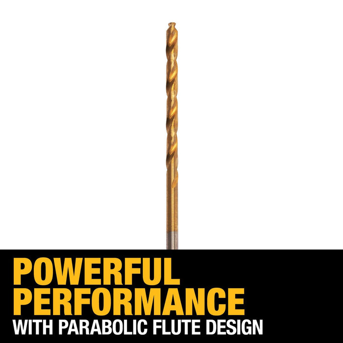 DEWALT DW1307 7/64-Inch Titanium Nitride Split Point Twist Drill Bit (Pack of 2)