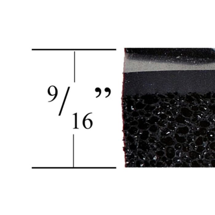 Durable Corporation-442S35BKY Vinyl Diamond-Dek Sponge Industrial Anti-Fgue Floor Mat, 3' x 5', Black with Yellow Border 60"L x 36"W x 0.6"Th Mat