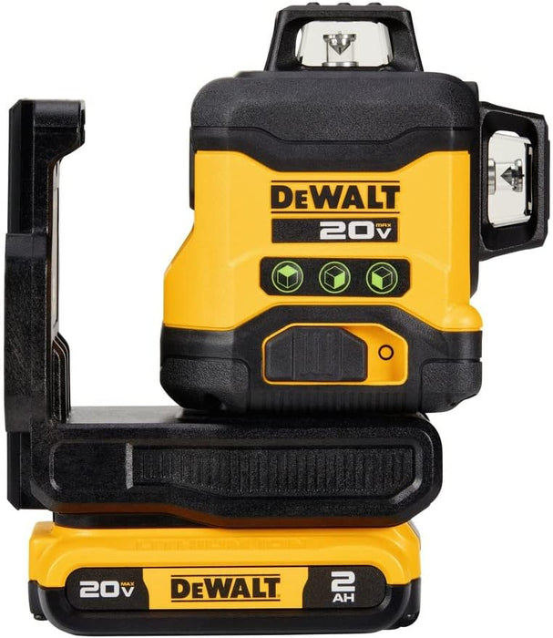 DEWALT 20V MAX Laser Level Kit, Cross Line Laser, 3x360, Green (DCLE34031D1)