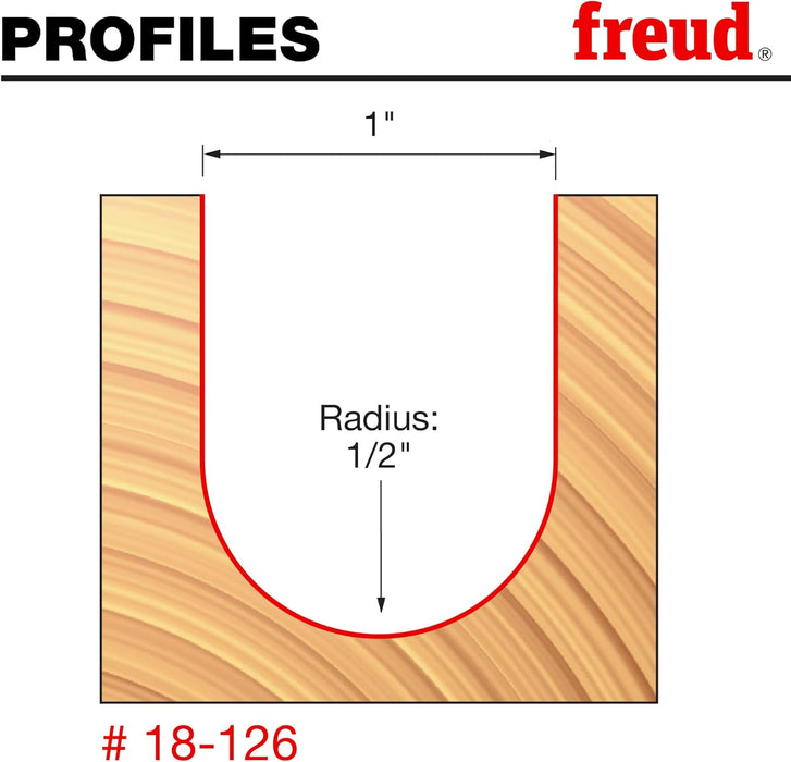 Freud 18-126 1/2" Radius Round Nose Bit