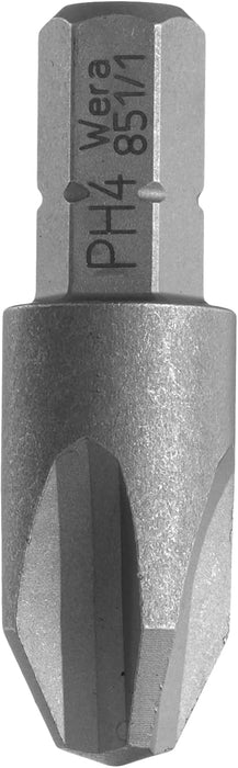 Wera Tools 05056535001 Series 1 851/1 Z Sheet Metal Bit, Phillips PH 4 Head x 32mm Blade