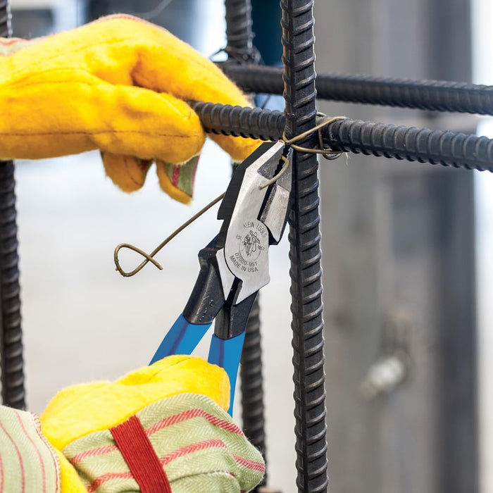 Klein Tools D2000-9ST Pliers, Heavy-Duty 9-Inch Ironworker Pliers for Rebar, ACSR, Screws, Nails and Most Hardened Wire