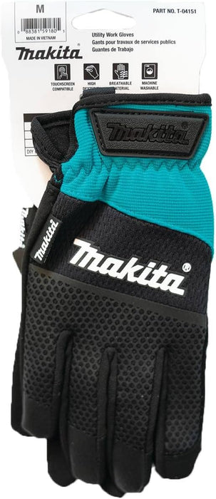 Makita T-04151 Open Cuff Flexible Protection Utility Work Gloves (Medium)