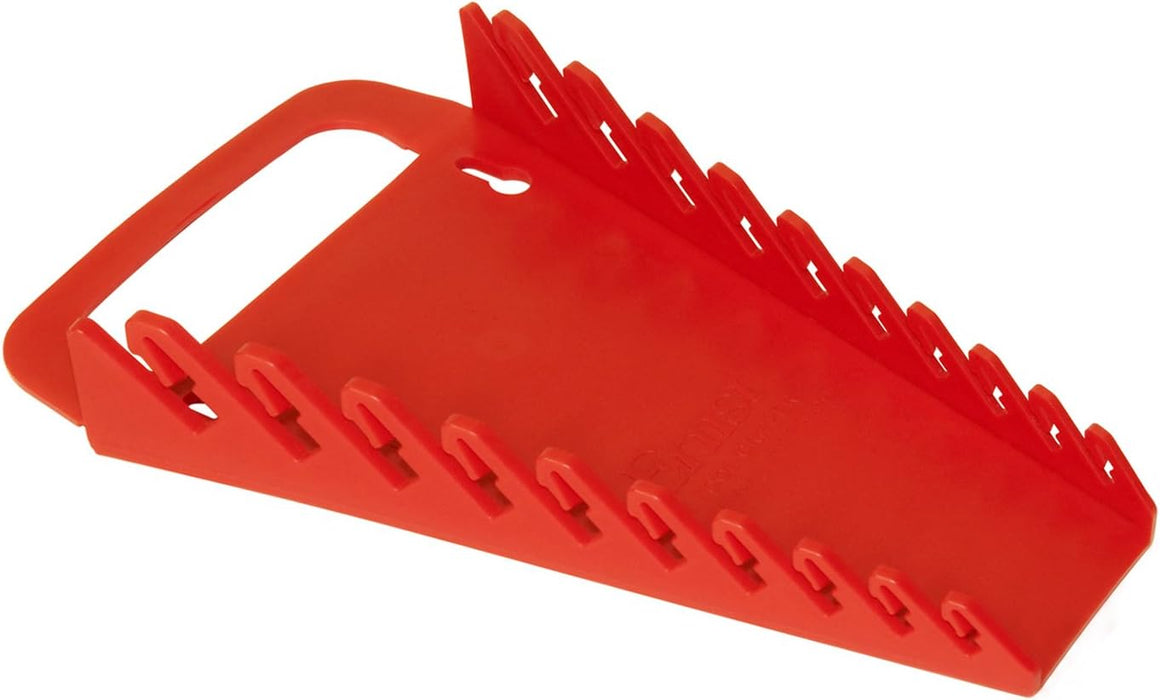Ernst Manufacturing 5048 Gripper Wrench Organizer, 10 Tool, Red