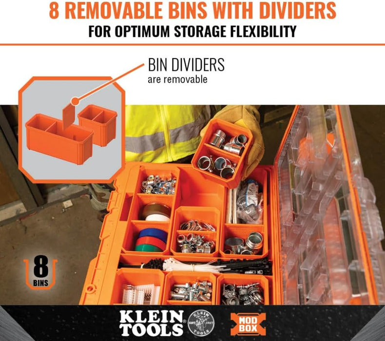 Klein Tools 54806MB MODbox Tall Component Box, Full Width