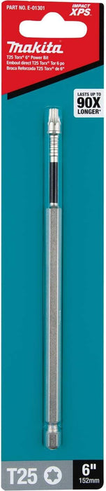 Makita E-01301 Impact XPS T25 Torx 6" Power Bit