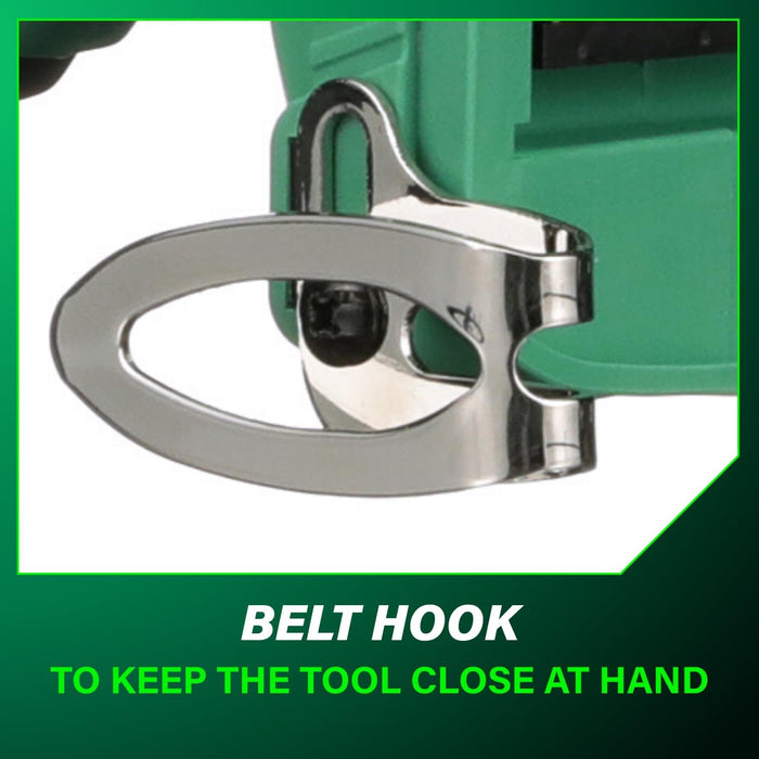 Metabo HPT 18V Lithium Ion 3/8 Inch Right Angle Drill, Keyless Chuck, Paddle Switch, Side Handle, Variable Speed, LED Light, Compact Power Drill, Tool Only, DN18DSLQ4