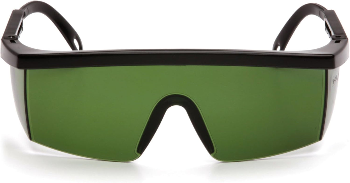 Pyramex SB460SF Integra Safety Eyewear, 3.0 Ir Filter Lens With Black Frame