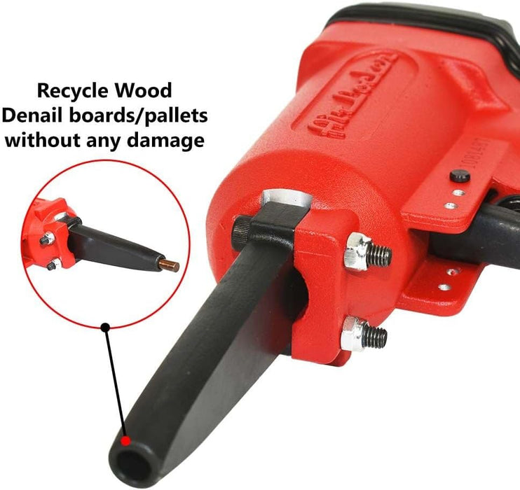 Air Locker AP900 Heavy Duty Professional Air Punch Nailer/Nail Remover/Nail Puller. 1/4 Inch NPT Thread Air Inlet. 50-110 PSI Pneumatic Nailer Removes 9-16 Gauge Nails