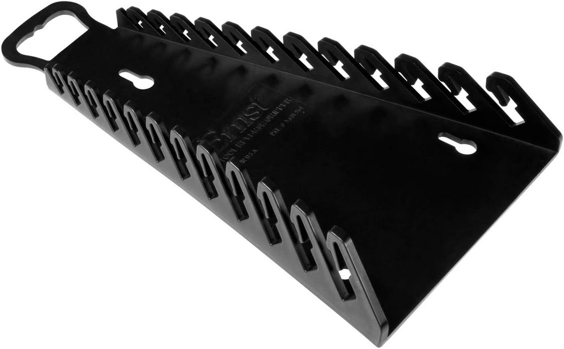 Ernst Manufacturing Gripper Reverse Wrench Organizer, 12 Tool, Black