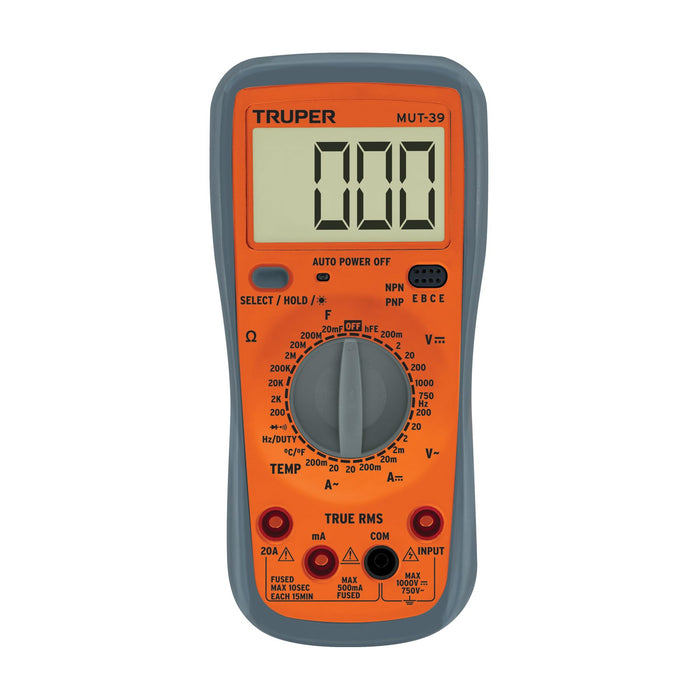 Truper MUT-39 Professional Digital Multimeter