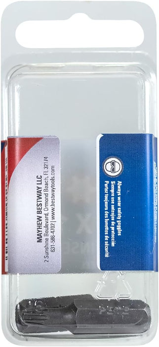 Mayhew Tools 18805-2 Torx Insert Bit, T20 x 1.25" (Pack of 2)