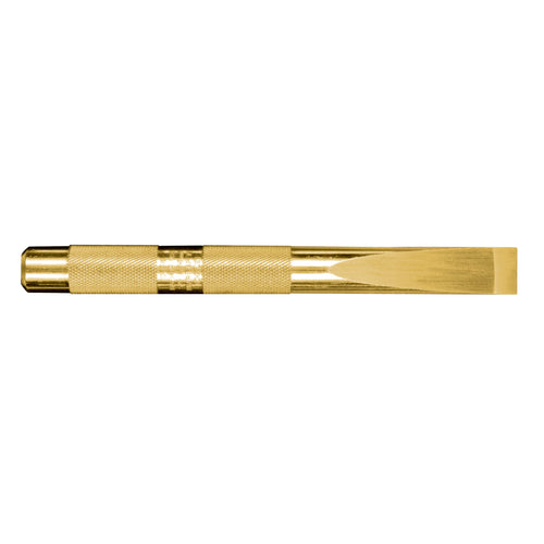 Mayhew Tools 10658 Knurled Brass Scraper, 5/8" & 16mm x 6-1/2"