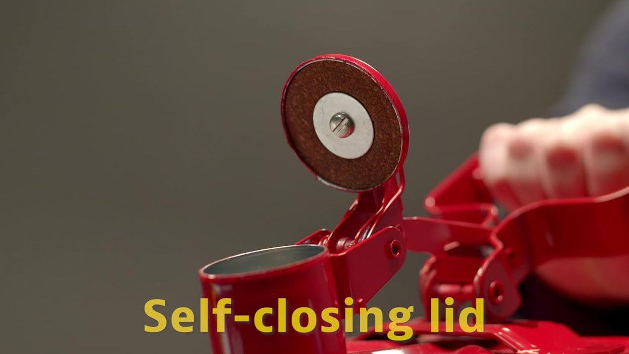 Justrite 5 Gallon Type I Blue Safety Can for Kerosene with Flame Arrester and Self-Closing Lid, Made in the USA, Galvanized Steel Flammable Storage Can, 7150300