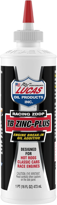 Lucas Oil 10063 Engine Break In Oil Additive w/ TB Zinc Plus - 16 Ounce
