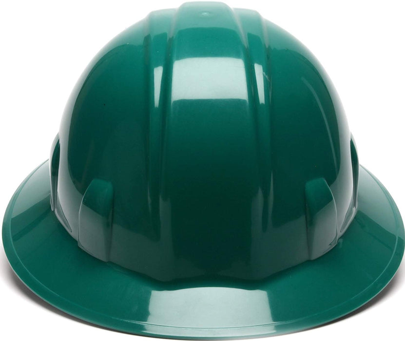Pyramex Full Brim Hard Hat 4-Point Ratchet Suspension (12-Pack)