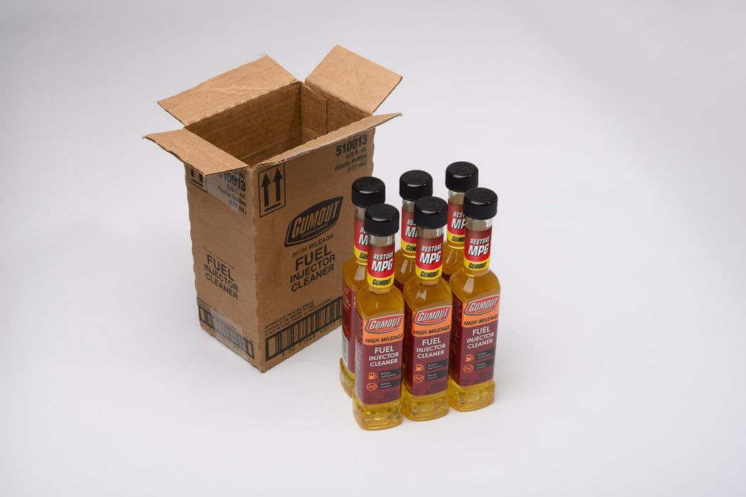 Gumout 510013W-6PK Fuel System Cleaner, High Mileage Fuel Injector Cleaner (Pack of 6)