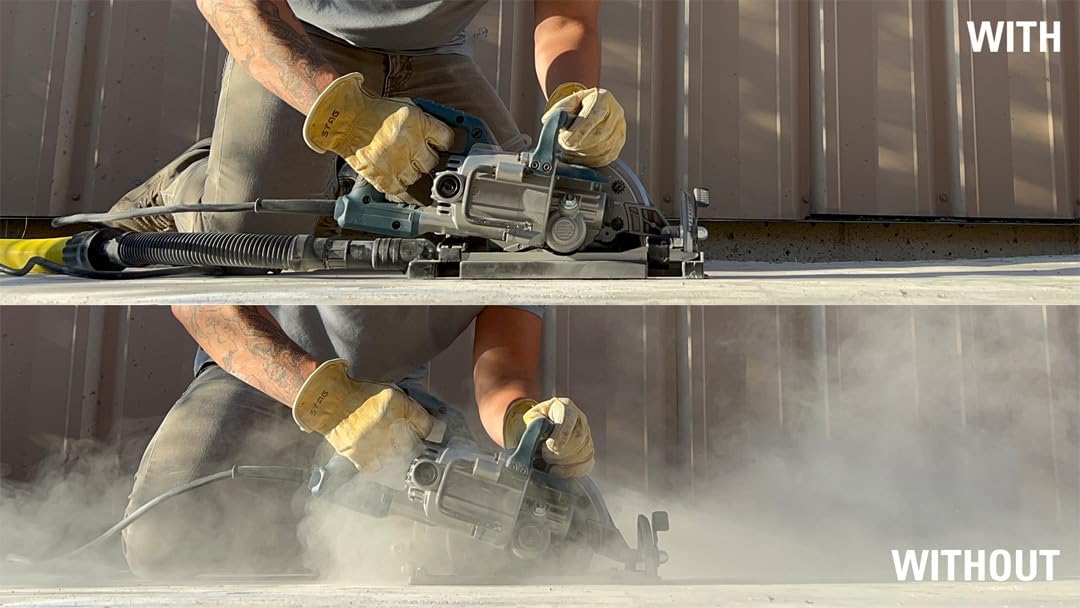 Dustless Technologies (D4000) DustBuddie Universal Dust Shroud for 7-1/4 Inch Worm Drive, Circular Saw Dust Collector