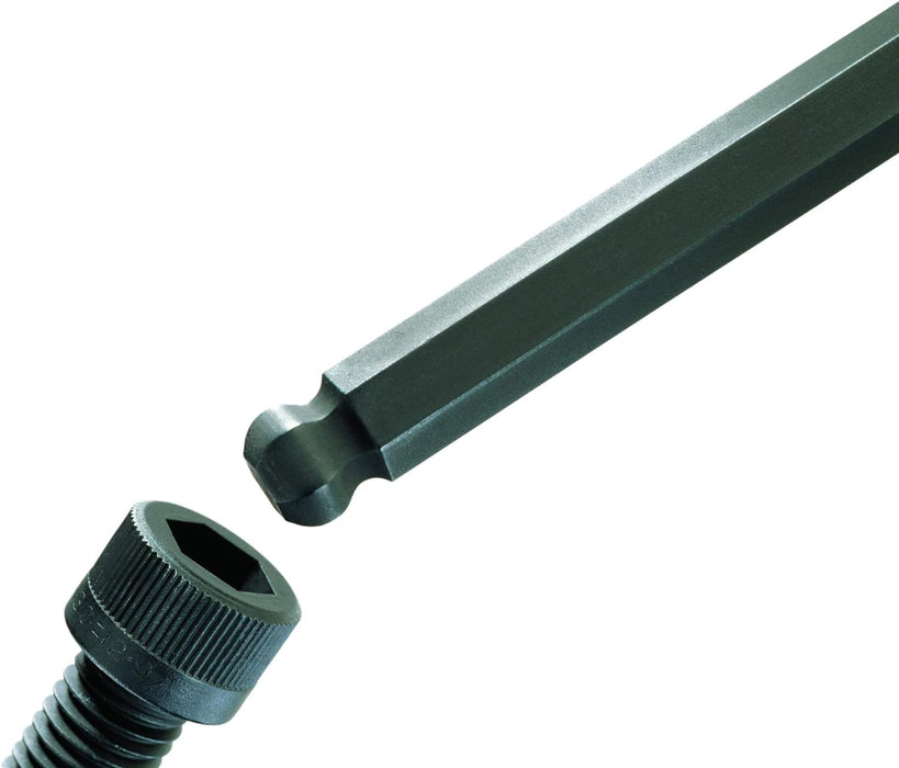 Bondhus 17054 Tagged and Barcoded 2.5mm Ball End Tip Hex Key L-Wrench with BriteGuard Finish, 112mm Classic