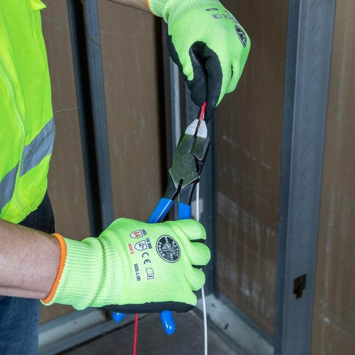 Klein Tools D2000-9ST Pliers, Heavy-Duty 9-Inch Ironworker Pliers for Rebar, ACSR, Screws, Nails and Most Hardened Wire