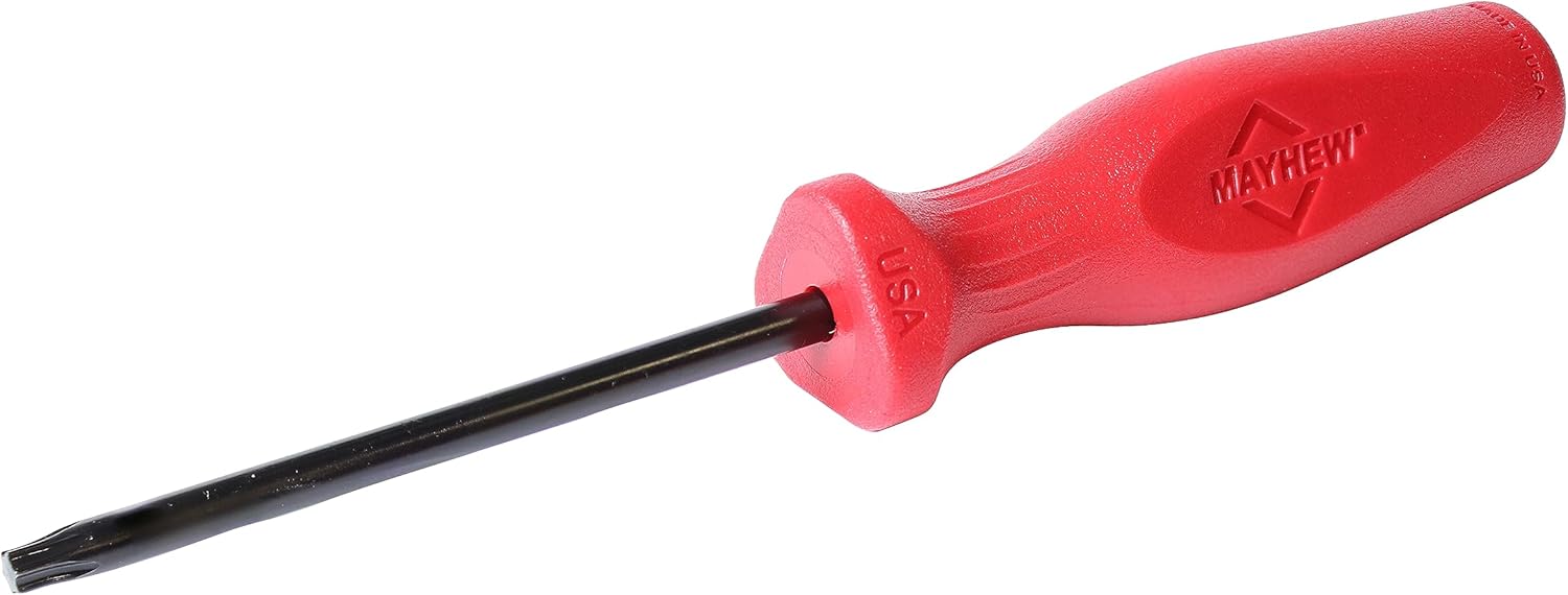 Mayhew Tools 27410 USA Torx Screwdriver, Red, T30 x 4-Inch