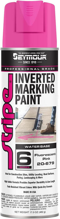 Seymour 20-679 Stripe Inverted Tip Marker, Pink Fluorescent