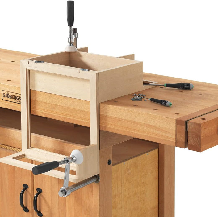 Sjobergs SJO-33301 Scandi Plus Workbench Accessory Kit, Holdfast, Jaw Cushions, Metal Working Anvil Fit 3/4-inch Workbench Dog Holes