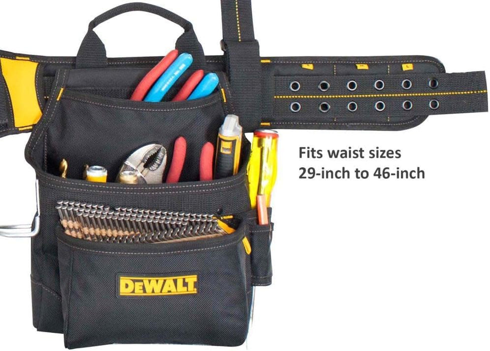 Dewalt 20 Pocket Pro Framer's Combo Apron And Yoke-Style Suspenders