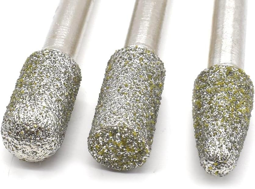 Big Horn 19391 5PC Diamond Burr Set, 1/4" Shank, 50 Grit, Coarse