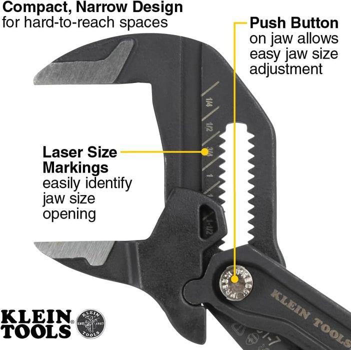 Klein Tools D5317 Compact Plier Wrench, 7-Inch