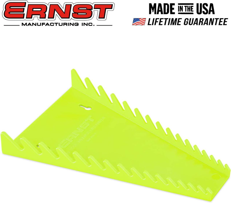 ERNST 5068HV Standard 15 tool Wrench Organizer - HI-VIZ
