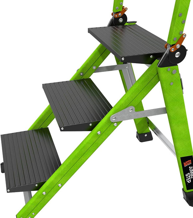 Little Giant Ladders, Jumbo Step, 3-Step, 3 Foot, Step Stool, Fiberglass, Type 1AA, 375 lbs Weight Rating, (11933)
