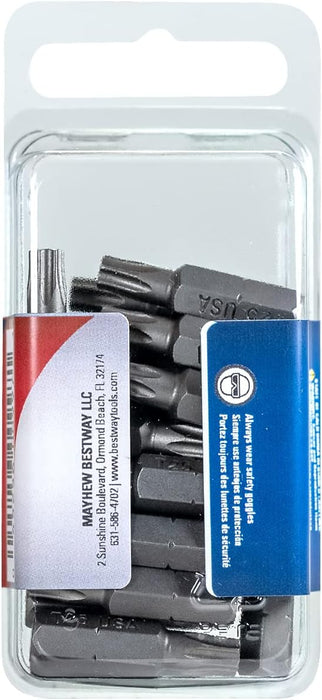 Mayhew Tools 18216-20 USA Torx Insert Bit, T25 x 1" (Pack of 20)
