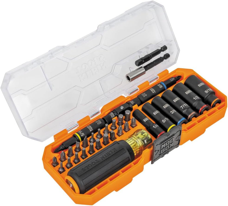 Klein Tools 32502HD KNECT Impact-Rated Screwdriver and Socket Set with Case, 41-Piece