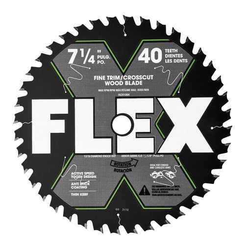 Flex FA201004 7-1/4" 40T Fine Finish Carbide Circular Saw Blade