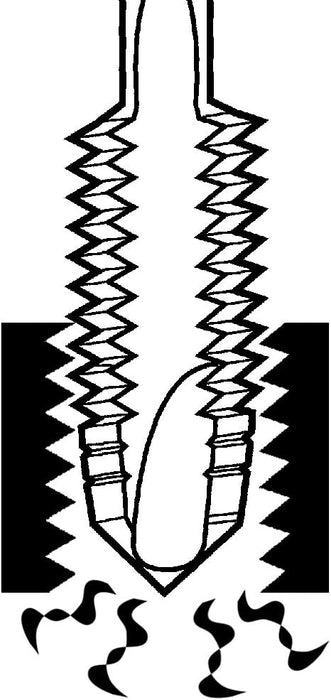 Champion Cutting Tool Brute Platinum XL22-1/4-20 Heavy Duty Spiral Point Tap (Individual Pack)