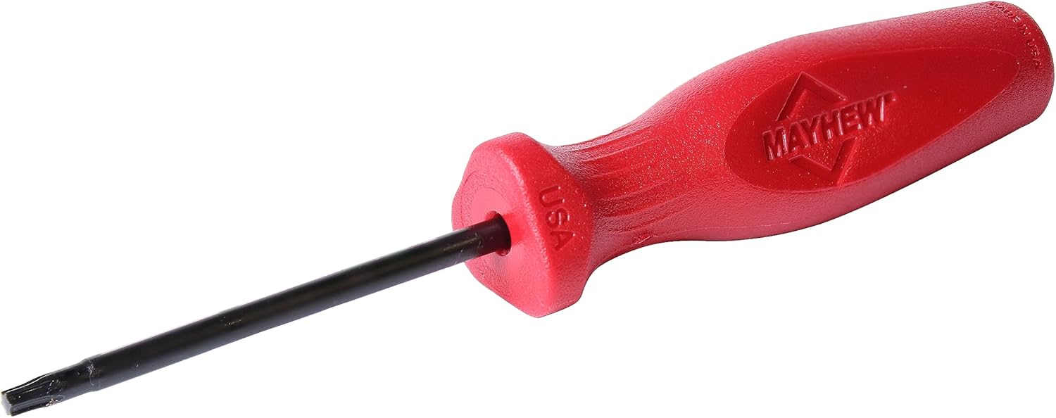 Mayhew Tools 27404 USA Torx Screwdriver, Red, T20 x 3-Inch