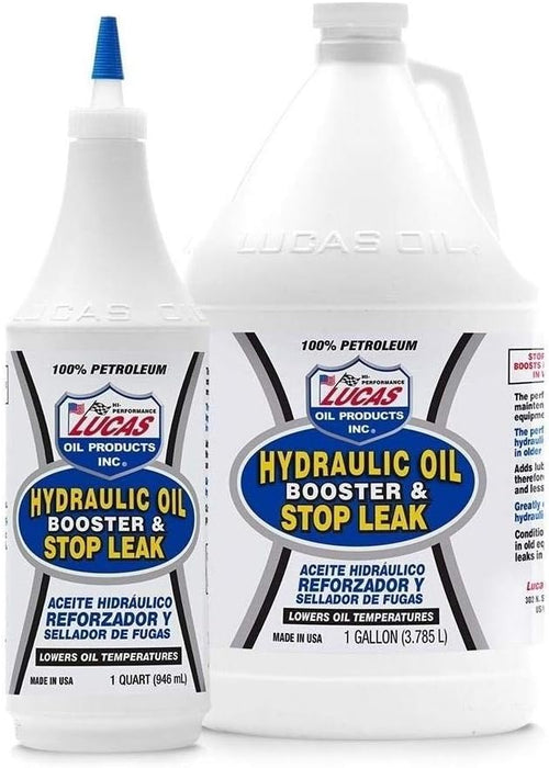 Lucas Oil 10018 Hydraulic Oil Booster & Stop Leak, 1 Gallon (Pack of 4)