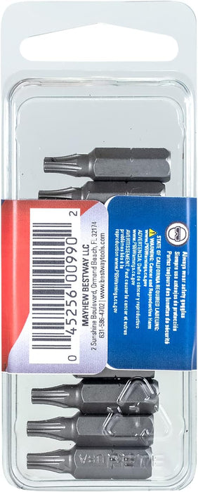 Mayhew Tools 18214-10 USA Torx Insert Bit, T15 x 1" (Pack of 10)