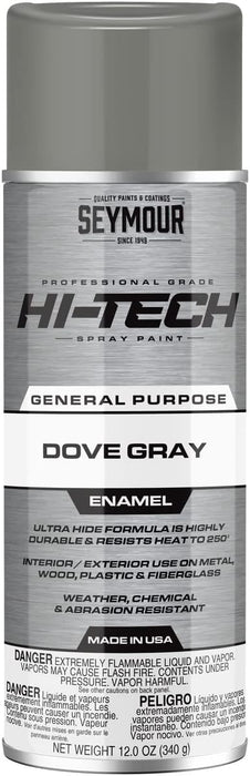 Seymour 16-112 Hi-Tech Enamels Spray Paint, Dove Gray