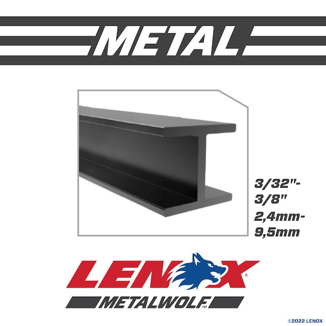 Lenox 20578818R Metal Cutting Reciprocating Saw Blade with Power Blast Technology, Bi-Metal, 8-inch, 18 TPI (Pack of 5)