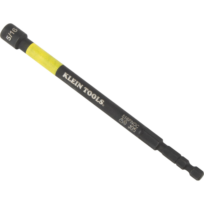 Klein Tools (65411PK3) Magnetic Color-Coded Power Nut Setter Set, 1/4-Inch Impact Hex Drive, 5-Inch Shaft, Extended Reach, 3-Piece