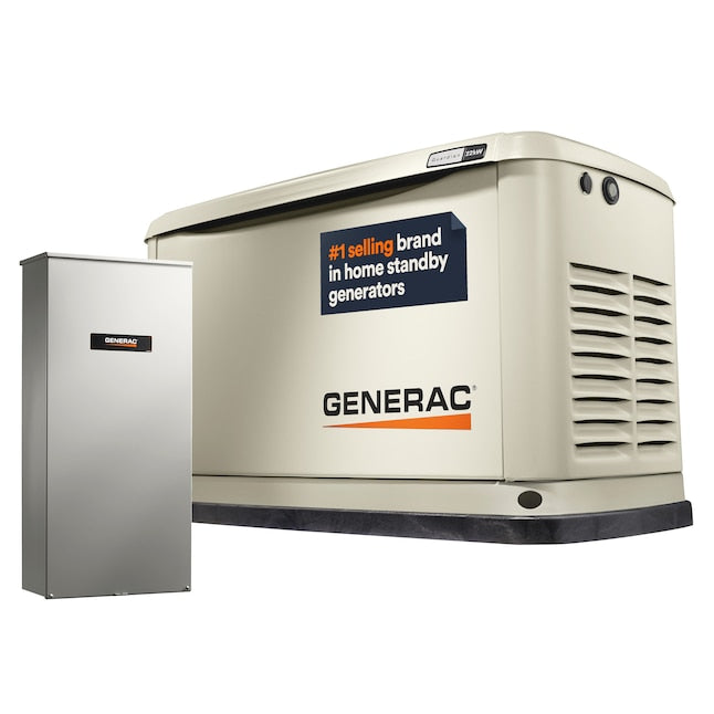 Generac 7043 Guardian 22kW Home Standby Generator – Air-Cooled, 200-Amp Transfer Switch, Smart Controls, Whole House Backup