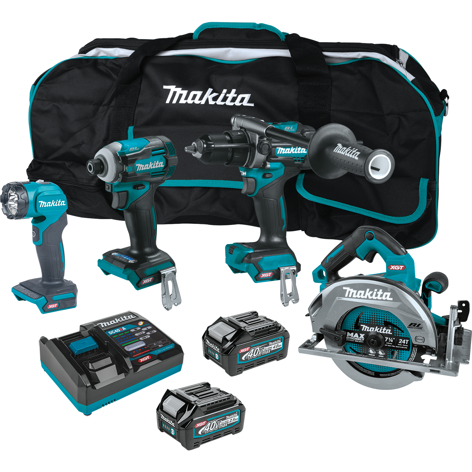 Makita GT400M1D1 40V Max XGT️ Brushless Cordless 4 Pc. Combo Kit
