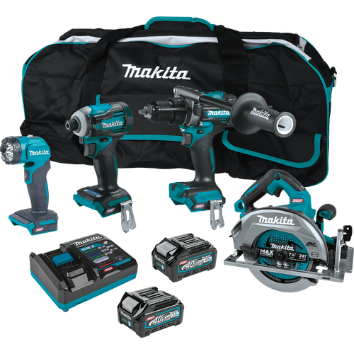 Makita (GT400M1D1) 40V Max XGT️ Brushless Cordless 4 Pc. Combo Kit (2.5Ah/4.0Ah)