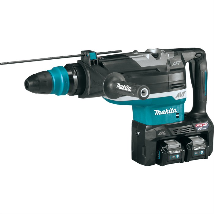 Makita (GRH06PM) 80V Max (40V Max X2) XGT Brushless 2 In. AVT Rotary Hammer Kit, accepts SDS-MAX bits, AFT, AWS Capable