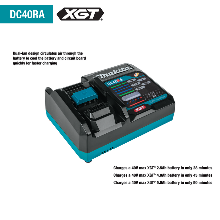 MAKITA 40V Max XGT Compact Brushless Cordless 1/2" Driver‑Drill Kit (2.5Ah)